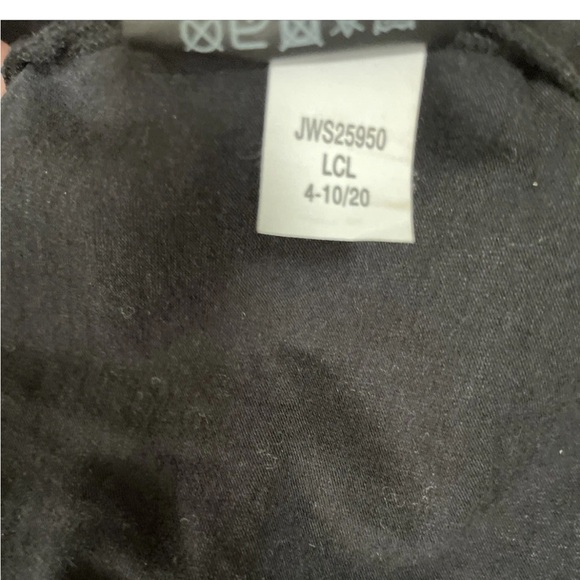 Merrell Dress Cinch Waist Cap Sleeve Lightweight Black Midi Pockets Size Small - Picture 7 of 7